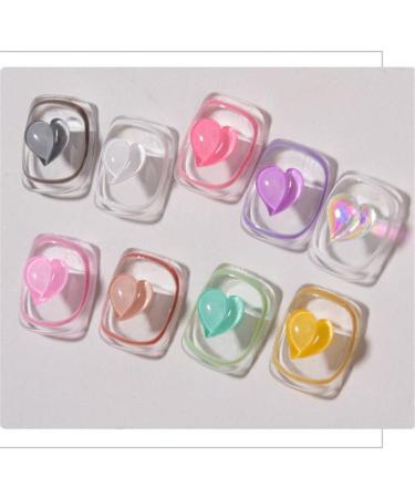 Nails Decorations Manicure Decorations Nail Glitter Luxury Crystal Nail Art Sequins Love Heart Nail Drills(coffee) - Buy Online on GoSupps.com