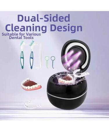 Denture Cleaner with Ultrasonic & Light Care Technology Automatic Retainer and Aligner Cleaning Case for Deep Cleaning Works on Dentures Invisalign Night Guards Mouthguards white - Buy Online on GoSupps.com