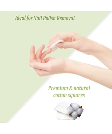 Degasa Premium 100% Pure Cotton Exfoliating Squares - Hypoallergenic Lint-Free Makeup & Nail Polish Remover Pads for Women | 160 Count - Buy Online on GoSupps.com