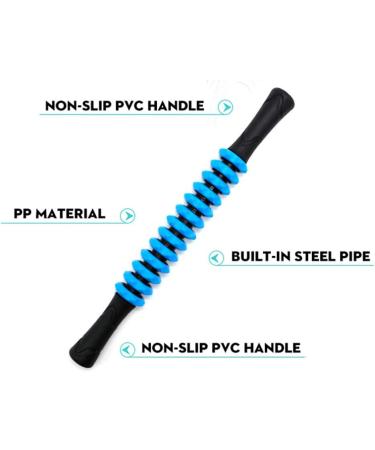 FC Fancy Massage Muscle Scooter - Trigger Point Manual Device for Pain Relief & Body Regeneration | Legs Back Neck Arms | Yoga & Fitness - Black - Buy Online on GoSupps.com