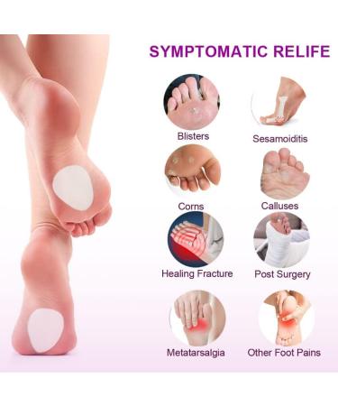 20 Pack Felt Metatarsal Pads with 3M Adhesive | Forefoot Cushion for Men and Women | Metatarsalgia Relief, Mortons Neuroma Support - Buy Online on GoSupps.com