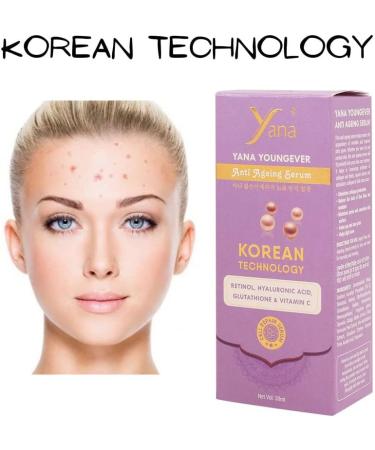  Yana Yana Hyaluronic Acid Retinol Glutathione Vitamin C Serum For Skin 100% Pure Anti Aging Serum Intense Hydration Moisture Non Greasy Wrinkle Reducing And Brightening Serum By Korean Technology - Buy Online on GoSupps.com