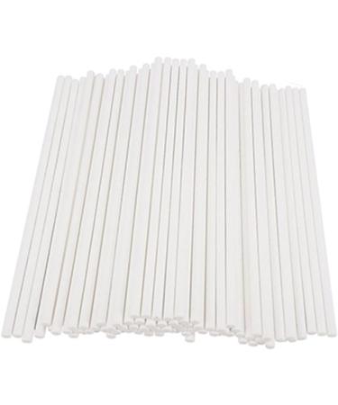 ABOOFAN 50pcs Lollipops Candy Stick Chocolate Lollipop Sticks DIY Candy Cake Pop Sticks Cake Sticks Cake Paper Sticks Paper Lollipop Sticks Food Grade White Chocolate Candies White medium - Buy Online on GoSupps.com