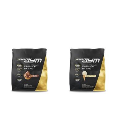 Pro JYM Protein Powder Blend with Whey Casein Milk & Egg Isolates - Rocky Road & Tahitian Vanilla Bean Flavors 4.3lb & 45 Servings