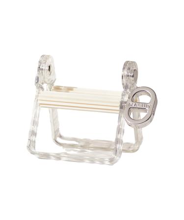 DUDOK Toothpaste Holder Stand - Multipurpose Toothpaste Squeezer Drilling Toothpaste Tube Squeezer Waste for Hand Cream Cleasing Milk White