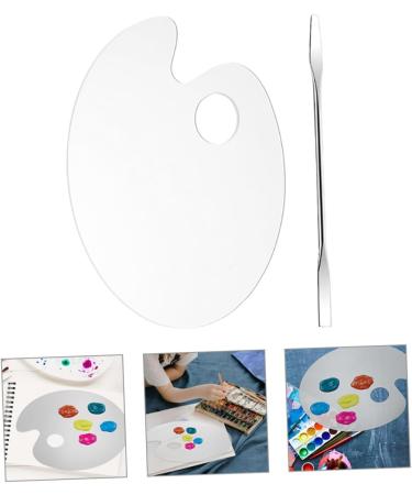 Buy Acrylic Palette Set - Clear Cosmetic Mixing Palette for Foundation & Watercolor - International Shipping Available - Buy Online on GoSupps.com