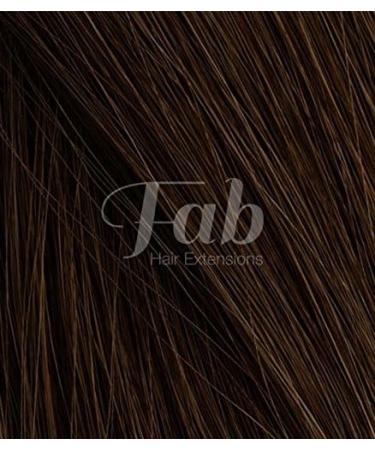 Fab Clip In Remy Full Head Hair Extensions 10-Piece Set #4-Chocolate Brown 20 inch - Buy Online on GoSupps.com