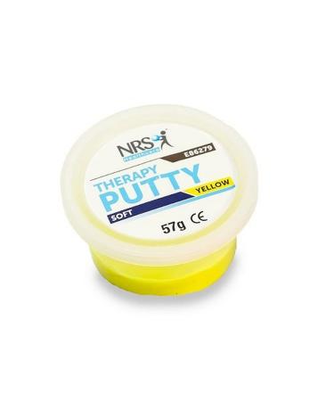 NRS Healthcare Hand Exercise Putty Tub of 57 g (2 oz) - Soft/Yellow Soft/Yellow 57 g