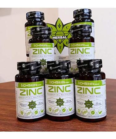 High Strength Zinc Citrate Capsules - 50mg x 80 (15mg Zinc) | Immune System Support | Cvetita Herbal - Buy Online on GoSupps.com