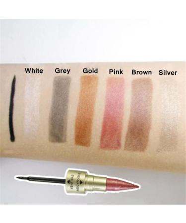 6PCS/SET 2 In 1 Double Eyeliner Eyeshadow Combination Waterproof Black Eye Liner Pen Quick Dry Colorful Eyeshadow High Pigmented Eye Powder Cosmetic Set eyeliner waterproof - Buy Online on GoSupps.com