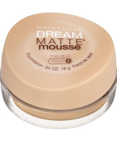 Maybelline Dream Matte Mousse Foundation  Light Beige  0   0.64 oz Pack of 1