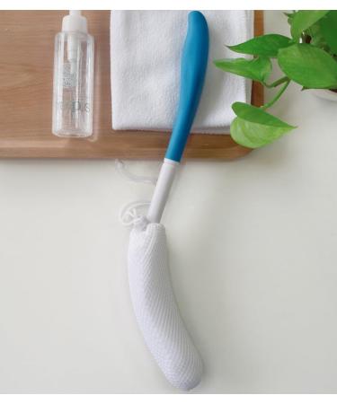 Buy Shower Brush & Back Scrubber | Long Stem Bathing Brush for Exfoliating & Body Cleaning - Soft Sponge for Gentle Peeling - Buy Online on GoSupps.com