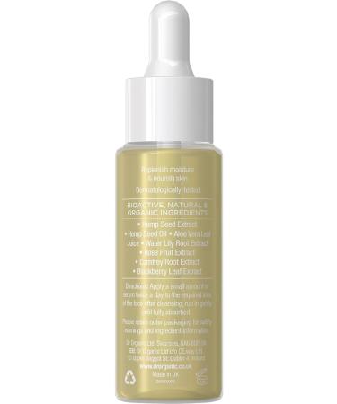 Dr Organic Hemp Oil Facial Serum Moisturising Combination Skin Mens Womens Natural Vegan Cruelty-Free Paraben & SLS-Free Organic 30ml - Buy Online on GoSupps.com