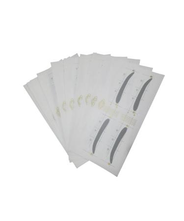 FOMIYES 12pcs 48 Adhesived Stencils Eyebrow Stencil Kit Eyebrow Styling Tool Eyebrow Template Eyebrow Card