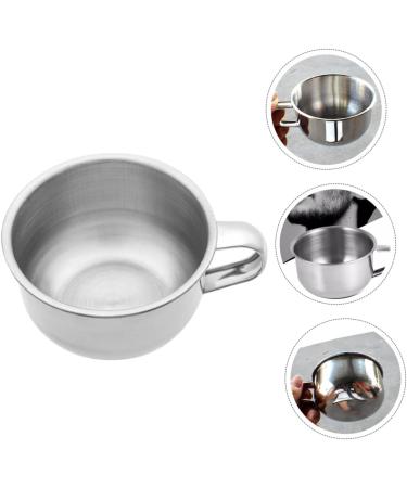 Premium Stainless Steel Shaving Bowl Soap - Durable Circular Shaver Cup for a Luxurious Foam Experience - Buy Online on GoSupps.com