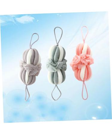 NOLITOY 3pcs Bath Sponges - Exfoliating Loofahs & Shower Scrubs for Adults | Cute Body Wash Pouf - Ideal for All Skin Types - Buy Online on GoSupps.com
