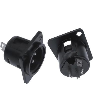 XLR Metal Socket YS145 YS146 Male Female 3 Pin Microphone Connection - Black Female (YS145BG YS146BG) - Buy Internationally - Buy Online on GoSupps.com