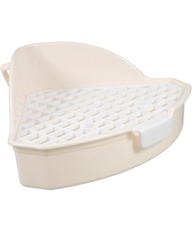 Yardwe 3pcs Rabbit Triangle Toilet Indoor Pet Potty for Dogs Plastic Pet Potty White Abs 25.00X19.00X10.00CMx3pcs Whitex3pcs - Buy Online on GoSupps.com