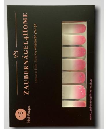 Zaubern gel4Home Nail Foils - 16 Pieces Babyboom Pinky Coarse Glitter Nail Wraps for Stunning Nails | International Shipping Available - Buy Online on GoSupps.com