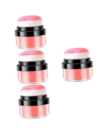 FOMIYES 4pcs Oil Control Cushion Blush Face Shimmer Blush Pink Makeup Korean Blush Rose Blush Rosy Plastic