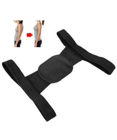 Adult Back Spine Support Brace | Hunchback Correction Belt & Posture Corrector | Neck & Shoulder Support (Small Black) - International Shipping Available - Buy Online on GoSupps.com