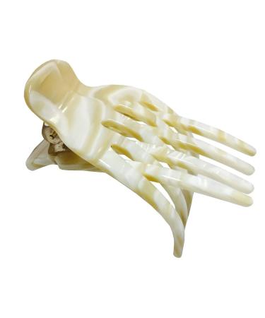 French Amie Bear Paw Small 2    Cellulose Acetate Handmade Hair Claw Clip Non Slip Flexible Hair Claw Clip for Thin Hair Yoga Jaw Brill Beak Alligator Durable Fashion Hair Styling Women Hair Accessories Hair Clips for Gi...