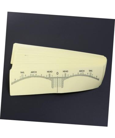 Beavorty 300 PCS transparent stickers eyebrow stencil positioning microblading measuring tool ruler seal - Buy Online on GoSupps.com