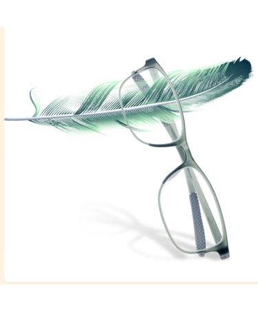 Buy Blue Light Blocking Reading Glasses - Radiation-Safe Gray Rectangular Glasses for Men & Women (1.0 Size) - Buy Online on GoSupps.com