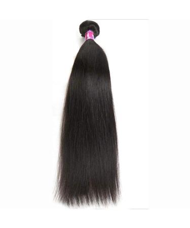 Hairpieces Ladies WigBlack Long Straight Heat Can Be Hot Dyed Wig Real Hair Party Wedding 12 18