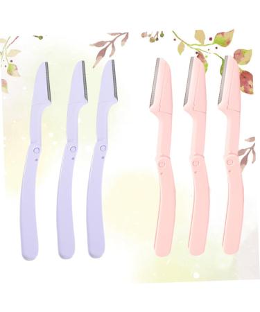 FRCOLOR 18 Pcs Eyebrow Razor Kit - Portable Eyebrow Trimmer & Facial Hair Shaver in Purple - Perfect for Grooming & Beauty Care - Buy Online on GoSupps.com
