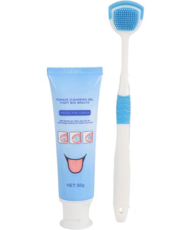 Organic Tongue Cleaning Brush - Long Handle Ergonomic Design for Oral Health | Remove Plaque & Dead Cells - Buy Online on GoSupps.com
