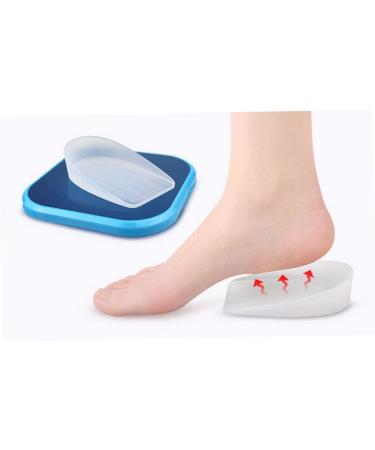 NOLITOY Height Increasing Insoles - Silicone Heel Cups & Metatarsal Pads for Plantar Support - Comfortable White Pads for Heel Lift and Height Enhancement - Buy Online on GoSupps.com