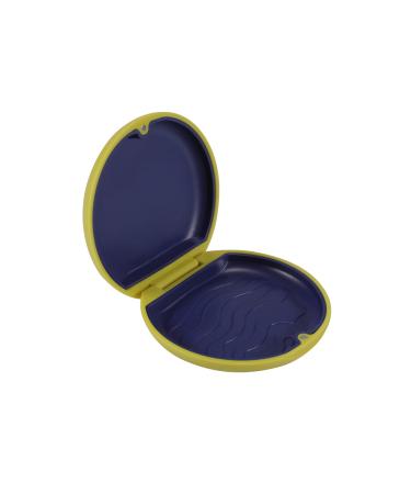 Annhua braces box braces box dento box for aligner case invisible braces mouth guard (yellow)