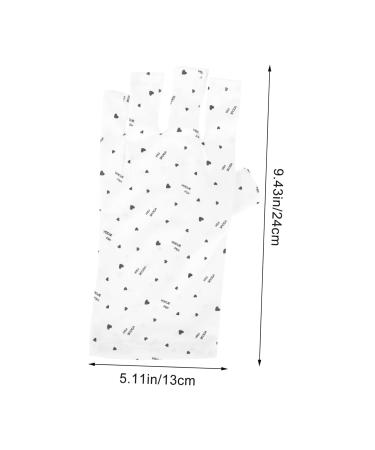 Beaupretty Fingerless Anti UV Glove Lamp Pairs nail gloves UV gloves for gel manicures UV lamp glove for gel nails gel manicure UV gloves nail art gel nail violet light anti-black Gloves - Buy Online on GoSupps.com