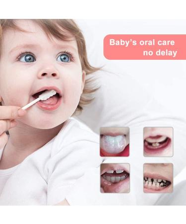 50 Pcs Infant Toothbrush & Tongue Cleaner Set for 0-36 Month Baby Oral Care - Disposable & Gentle Cleaning Gauze Stick - Buy Online on GoSupps.com