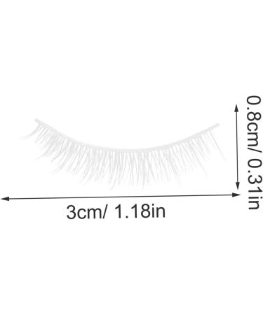 3 Pairs false lashes fake eyelashes false lash extensions cosmetic lashes cluster lashes false eyelashes fake lashes cosplay lashes lash clusters white chemical fiber curly extend - Buy Online on GoSupps.com
