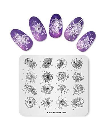 Alexnailart Nail Stamping Plate Multi-Pattern Stamping Template Print Image Nail Art Stamper Scraper Nails Tool FL019