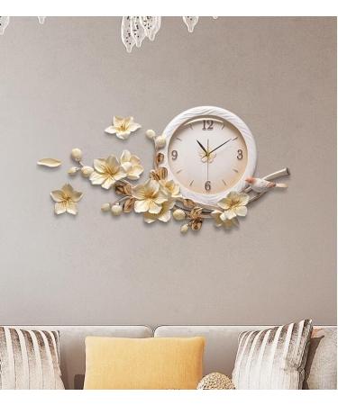 Emboss Restaurant Mute Wall Clocks Resin Crafts Decoration Home Livingroom Sofa Background 3D Wall Sticker Mural Ornament (Size : 1) - Buy Online on GoSupps.com