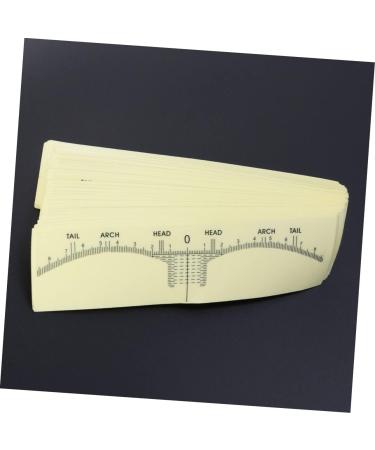 Hemoton 300 Pcs Eyebrow Ruler Brow Stickers Eye Brow Stencil Eyebrow Measuring Ruler Tools Disposable - Buy Online on GoSupps.com