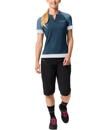VAUDE Women's Altissimo Q-Zip Shirt - Dark Sea | Stylish & Comfortable T-Shirt for Outdoor Activities - Buy Online on GoSupps.com