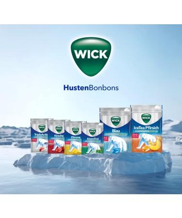 Buy Wick Cherry & Eucalyptus Cough Candy - Sugar-Free Soothing Relief Sour Cherry Juice & Eucalyptus Oil - 72g Pack for Deep Breathing - Buy Online on GoSupps.com