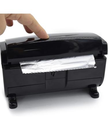 FRCOLOR 1pc Tin Foil Hairdressing Supplies Foil Nail Foil Dispenser Nail Beauty Hairdressing Foil Cutting Tool Automatic Abs Environmental Protection Material Black 17x9cm - Buy Online on GoSupps.com