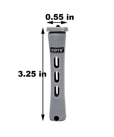 48 pc COTU Hair Perm Rods - Gray Color | Professional Quality Hair Styling Tools - Buy Online on GoSupps.com