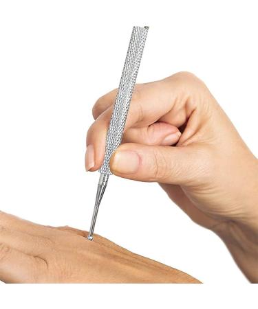 Acupressure Pen Set - Meridian Pencil Massage Tools Stainless Steel Acupuncture Sticks for Scar Care (2PCs) - 10 cm Length 2/5 mm Ball  - Buy Online on GoSupps.com