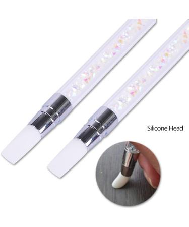 Nail Art Sculpture Pens Silicone Dual Head Manicure Carving Pen Rhinestone Beads Picker Tool DIY Nail Decoration Tool - Buy Online on GoSupps.com