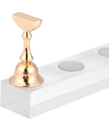 Nail Tips Stand Holders False Nail Display Stand Holder Set Nail Art Practice Holder Gold Magnetic Nail Showing Shelf - Buy Online on GoSupps.com