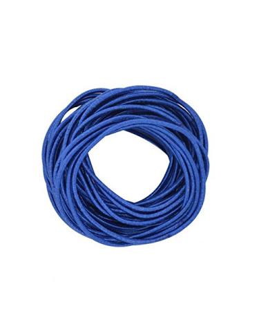 Coobbar 100pcs Women Elastic Hair Ties Band Ropes Ring Ponytail Holder (Dark Blue)