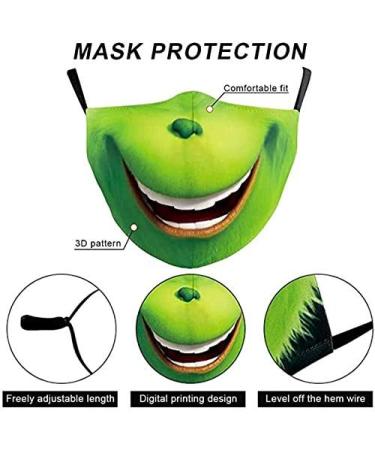 Shop NAQ TIMESS 6-Piece Halloween & Christmas Mundsprung - Unisex Motorcycle Mouth Protection with Funny 3D Motifs - Buy Online on GoSupps.com