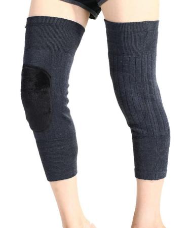 Thicken Thermal Knee Braces for Women & Men - Warm Knee Pads & Arthritic Knee Sleeves | Leg Warmers in Dark Grey - Shop Internationally - Buy Online on GoSupps.com
