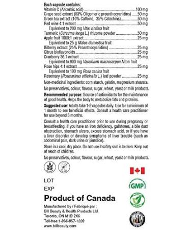 Bill Natural Sources OPCs-11 Super Antioxidant 120 caps - Buy Online on GoSupps.com